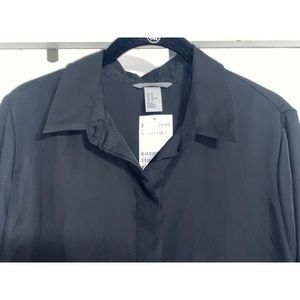 BRAND NEW! H&M Beautiful Black Blouse~sz 12